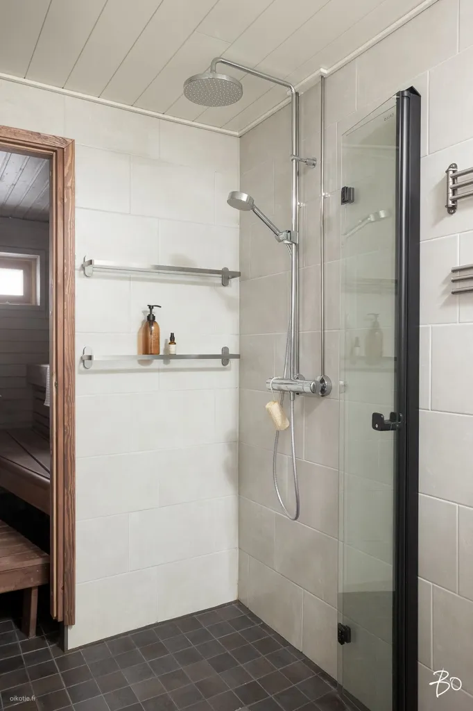 Salles de bain - Apartment with Sauna and Balcony in Jyväskylä