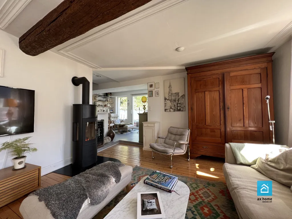 Séjour - Maison de Charme avec Piscine à Wiwersheim