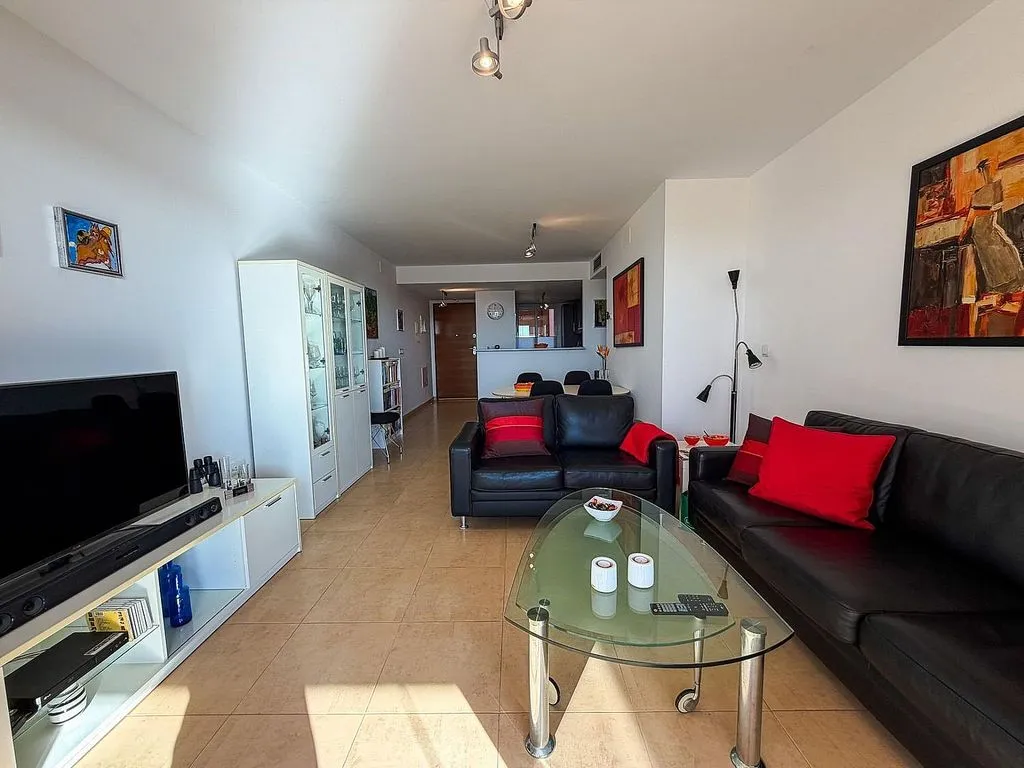 Living Room - Apartment with Pool and Golf View in Mar Menor