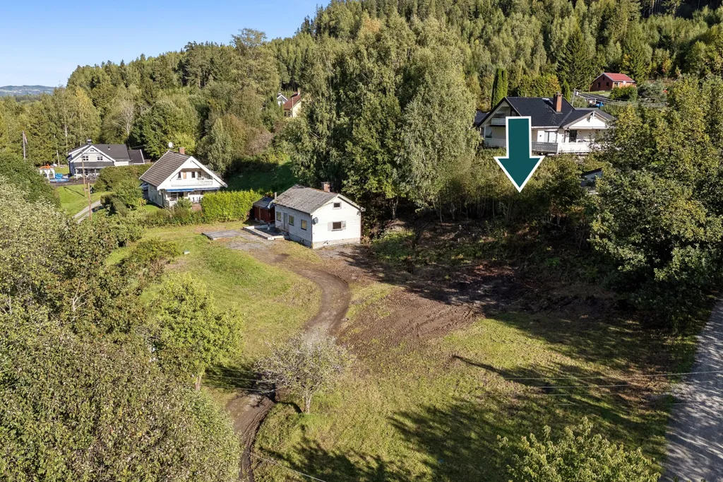 Õhuvaade - Scenic Plot with River View in Hønefoss