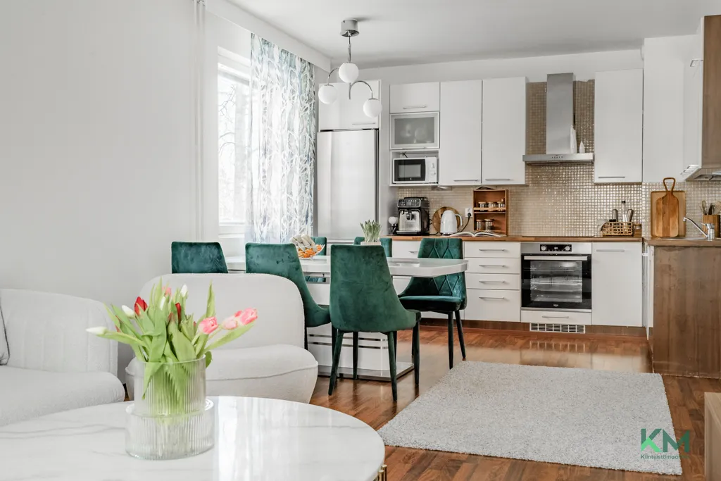 Séjour - Compact Apartment with Balcony in Havukoski, Vantaa