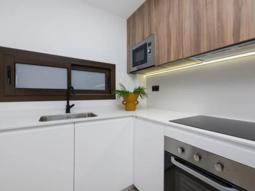 Cucina - Modern Apartment with Golf View in Los Alcazares