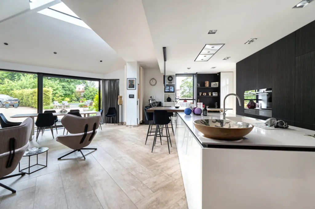 Köök - Elegant Villa with Pool in Nivelles