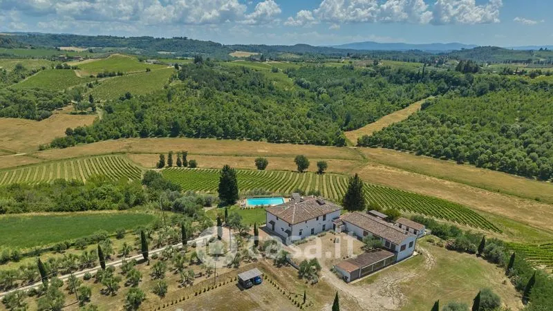 Vue aérienne - Tuscan-Style Villa with Pool in Certaldo