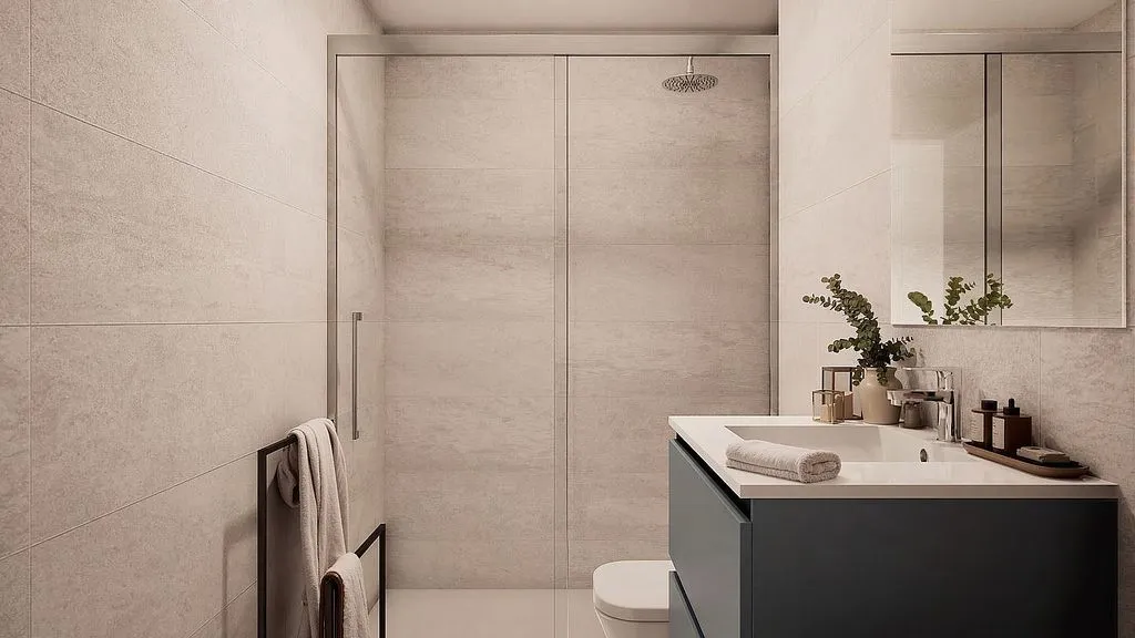 Salles de bain - New Flat with Pool in Los Berrocales, Madrid