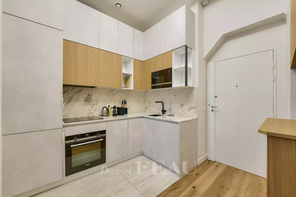 Cuisine - Pied-à-terre Rénové avec Ascenseur au 3ème Arrondissement