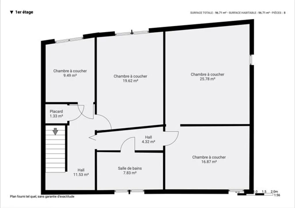 Planimetria - Spacious House with Terrace in Tamines