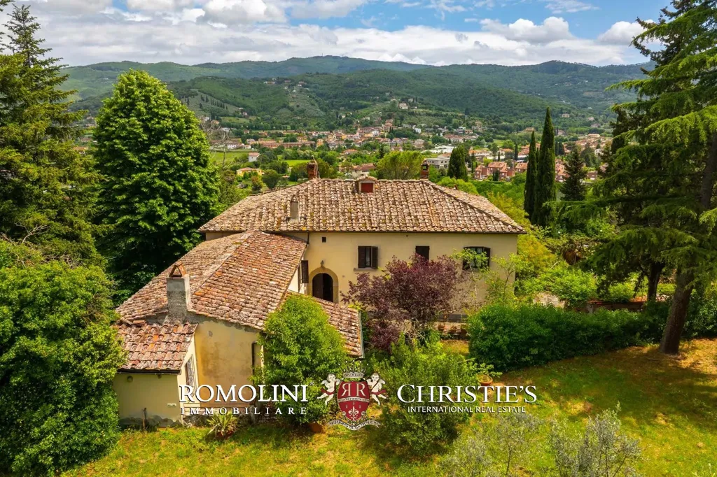 Vue aérienne - Historical Villa with Views of Arezzo