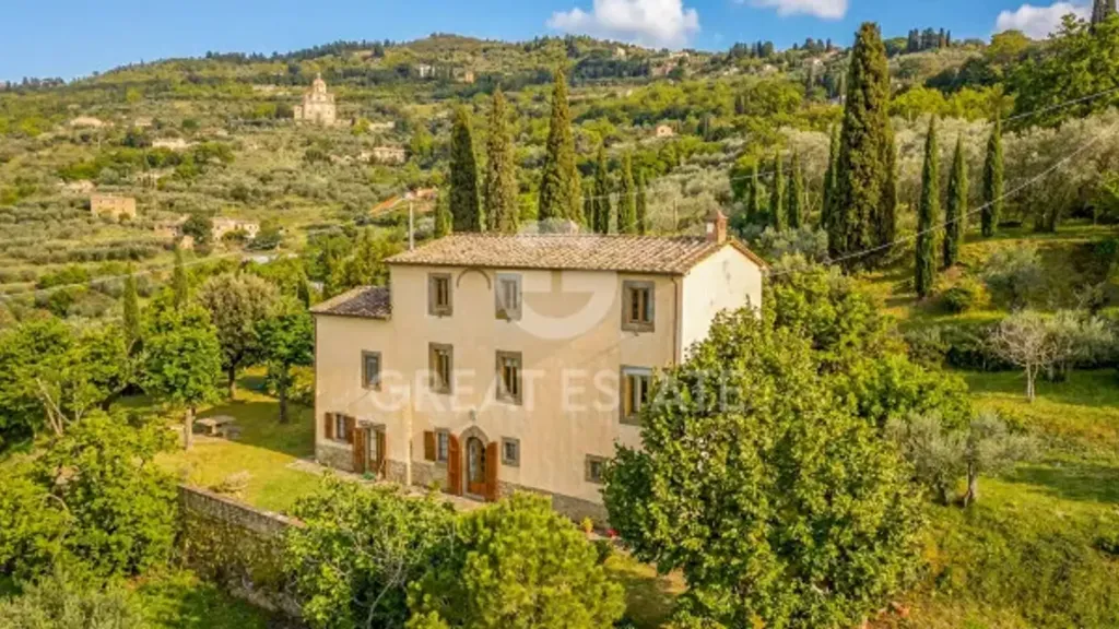 Õhuvaade - Historic Casale with Panoramic View in Cortona