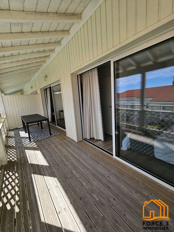 Balcon - Appartement T3 avec Terrasse et Piscine à Mimizan Plage
