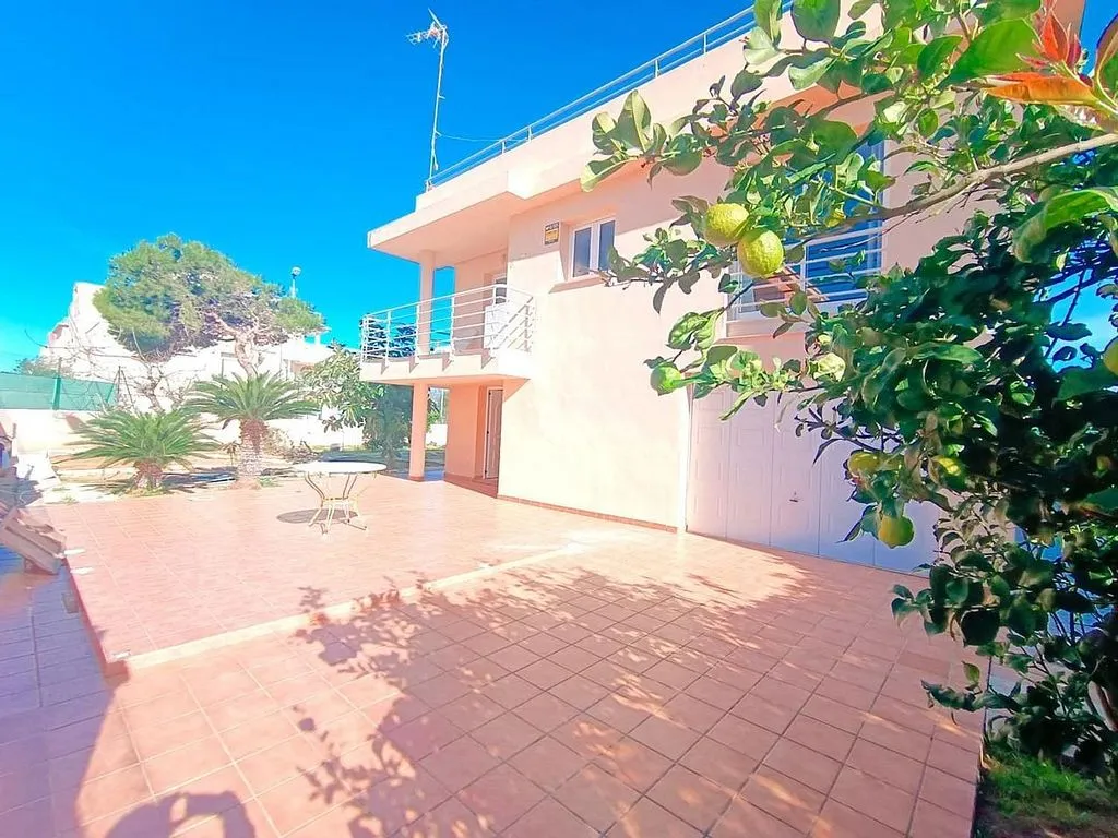 Terrasse - Chalet with Sea View in Oliva Playa