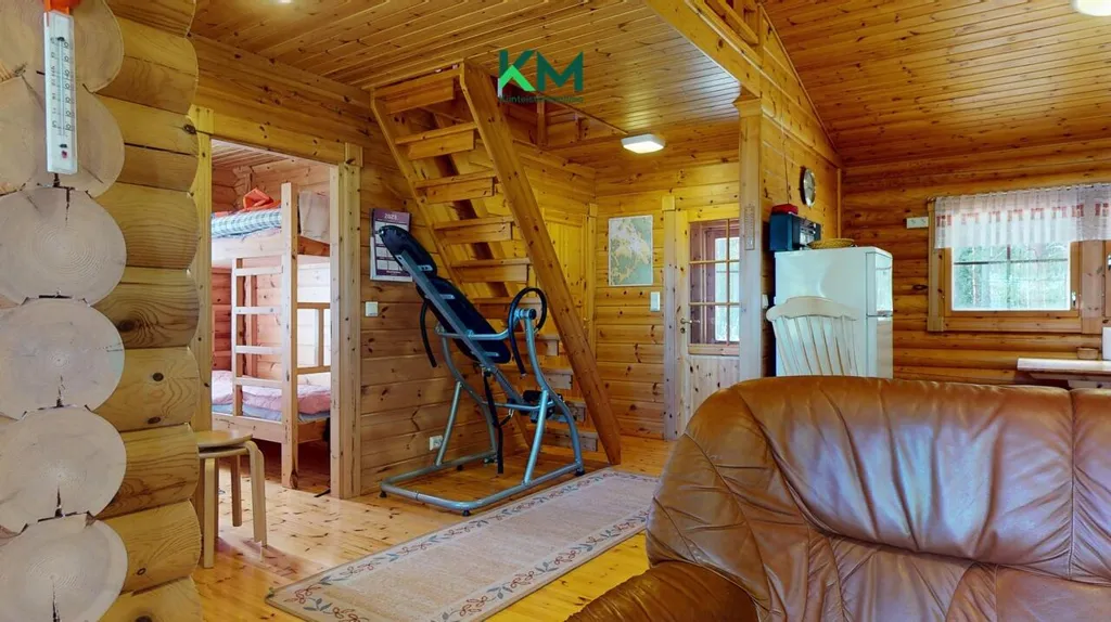 Living Room - Cottage with Private Sauna in Maksamaa
