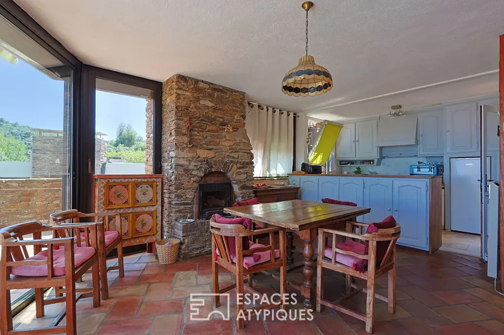 Söögituba - Architectural Villa with Sea View in Bormes-les-Mimosas