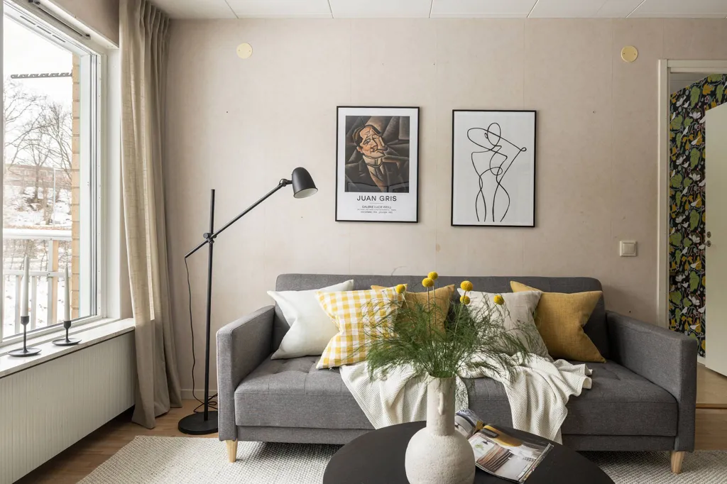 Soggiorno - Apartment with Upper Floor in Östra Porten