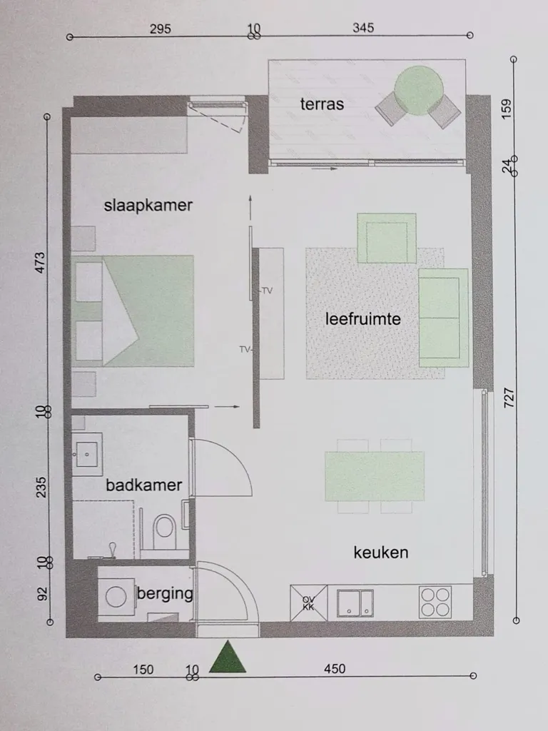 Plan - Appartement avec Terrasse à Zemst