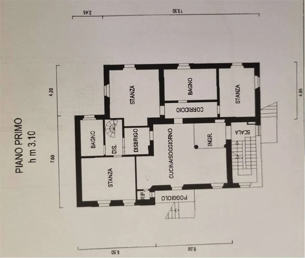 Plan - Luxury Apartment with Private Garden in Rovereto