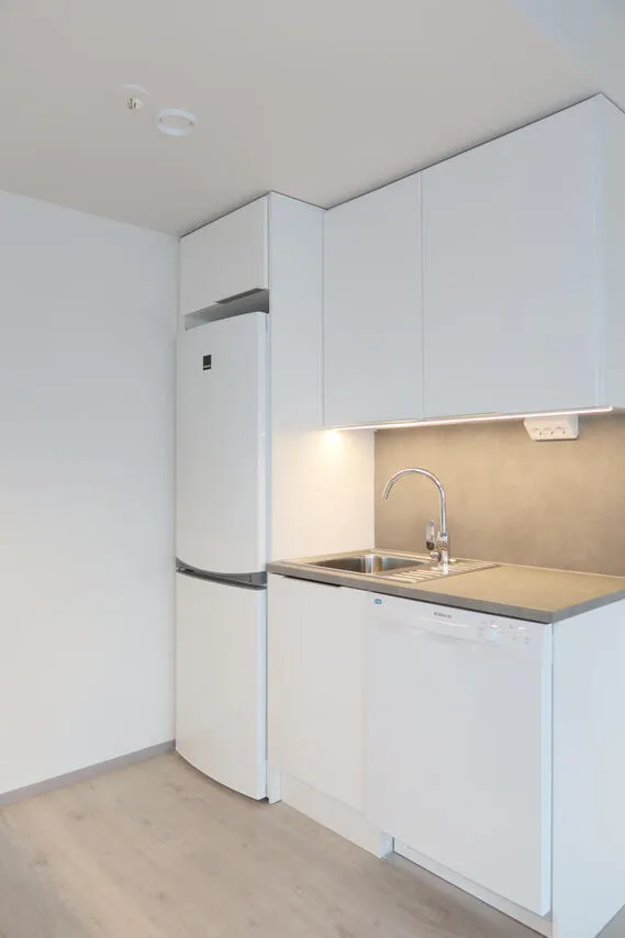 Kitchen - Bright Corner Flat with Balcony in Turku Centre