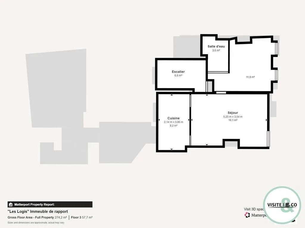 Plan - Immeuble Ancien avec Vue Cathédrale à Bayeux