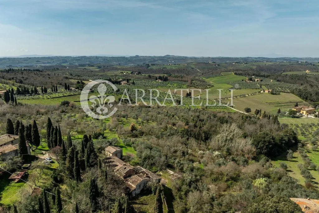 Vista aerea - Rustic Complex with Olive Grove in San Casciano