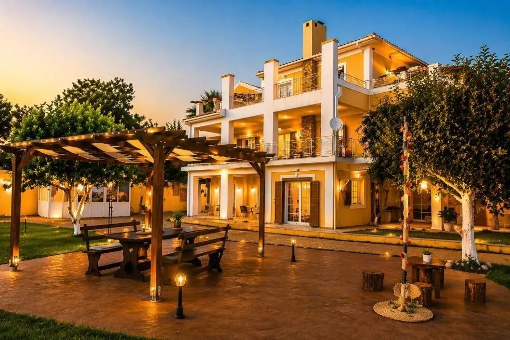 Garden - Luxury Villa with Panoramic Views in Argostoli