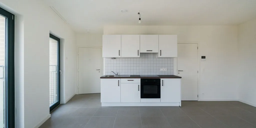 Cucina - New Studio with Parking in Schaarbeek