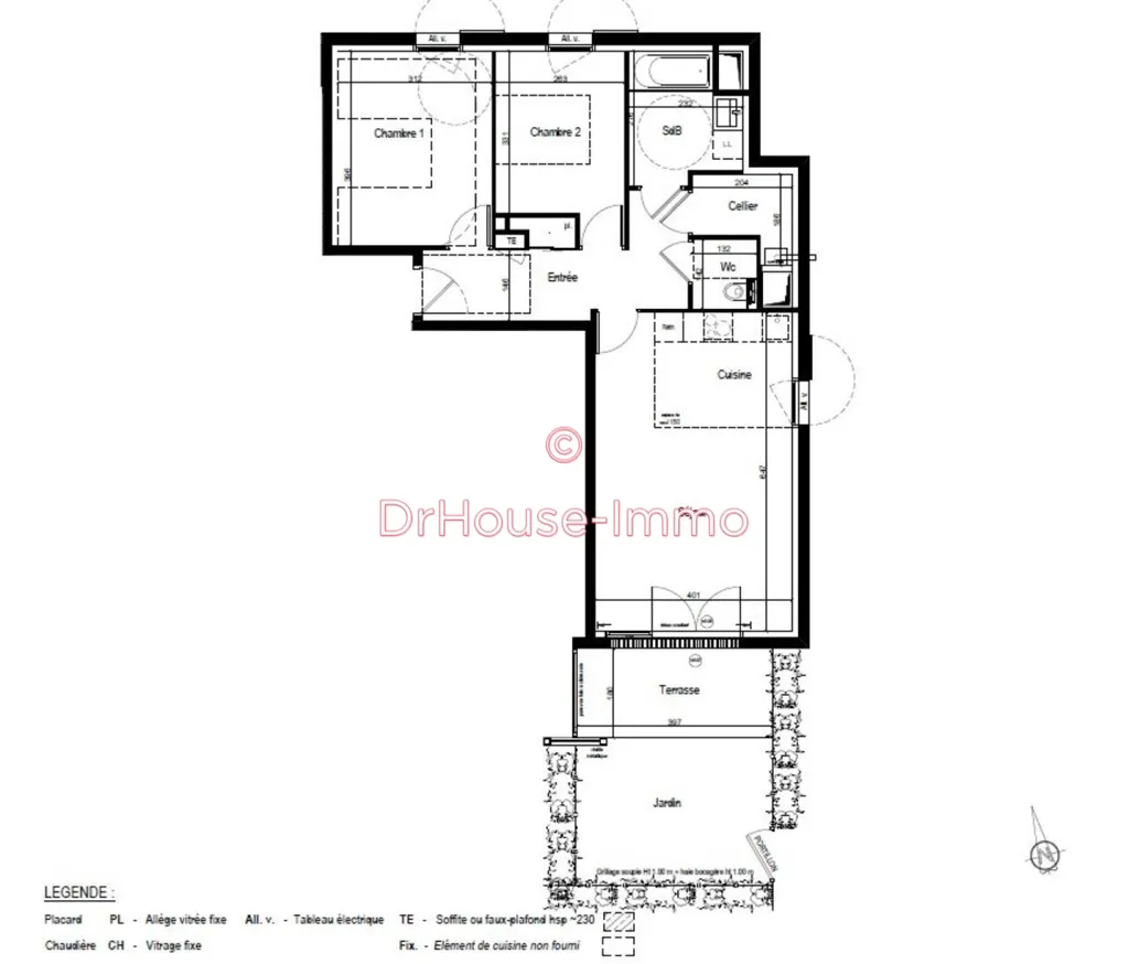 Plan - Appartement en RDC avec Terrasse à Crach