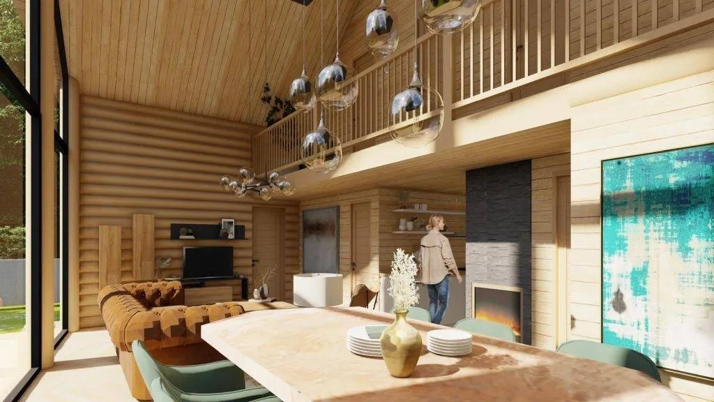 Timber Frame House with Jacuzzi in Fužine