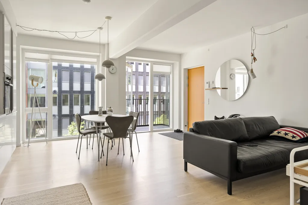 Séjour - Apartment with City View in Copenhagen V