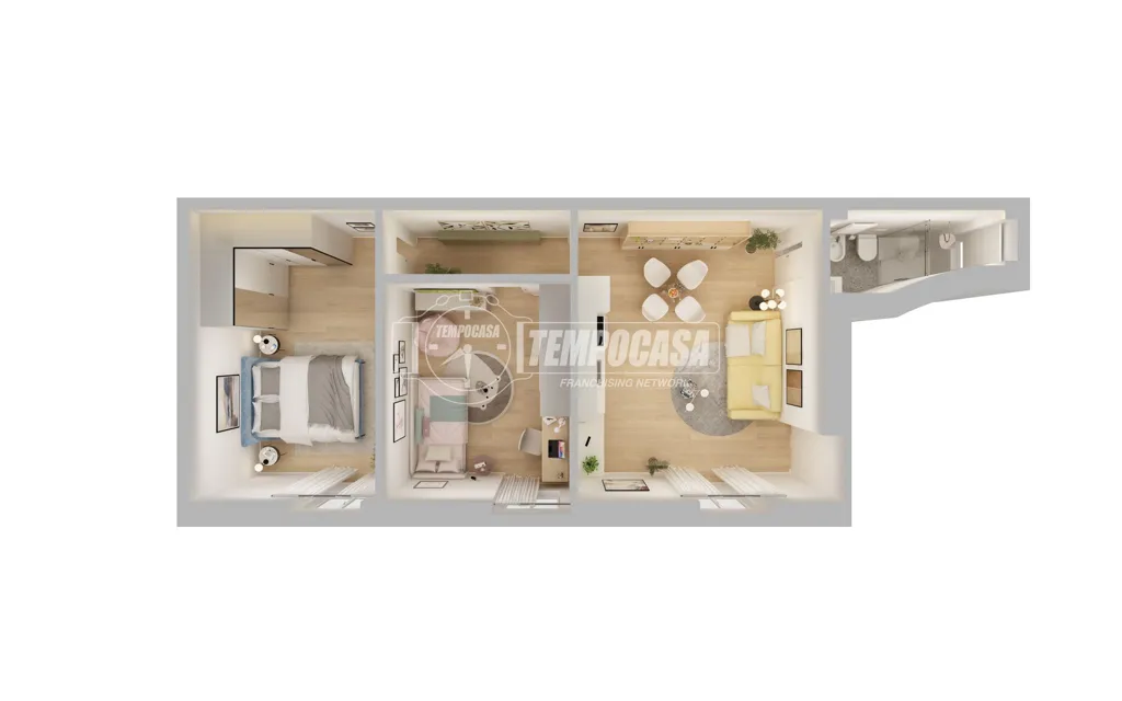 Planimetria - Three-Bedroom Apartment in Historic Building, Milan