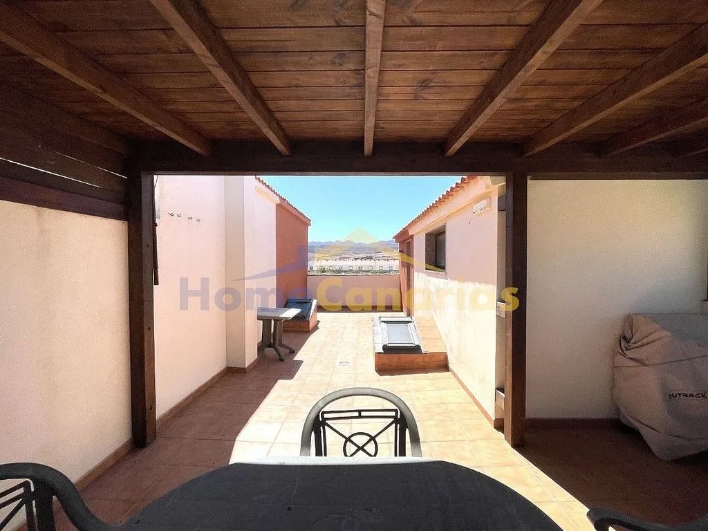 Terrasse - Terraced House with Garage in El Matorral