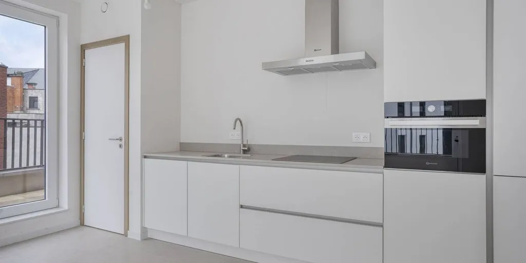 Cuisine - Appartement avec vue parc à Boom