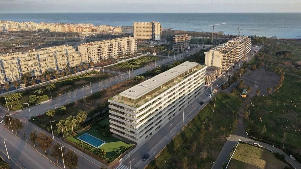 Õhuvaade - 1-Bedroom Apartment with Pool in Moncófar