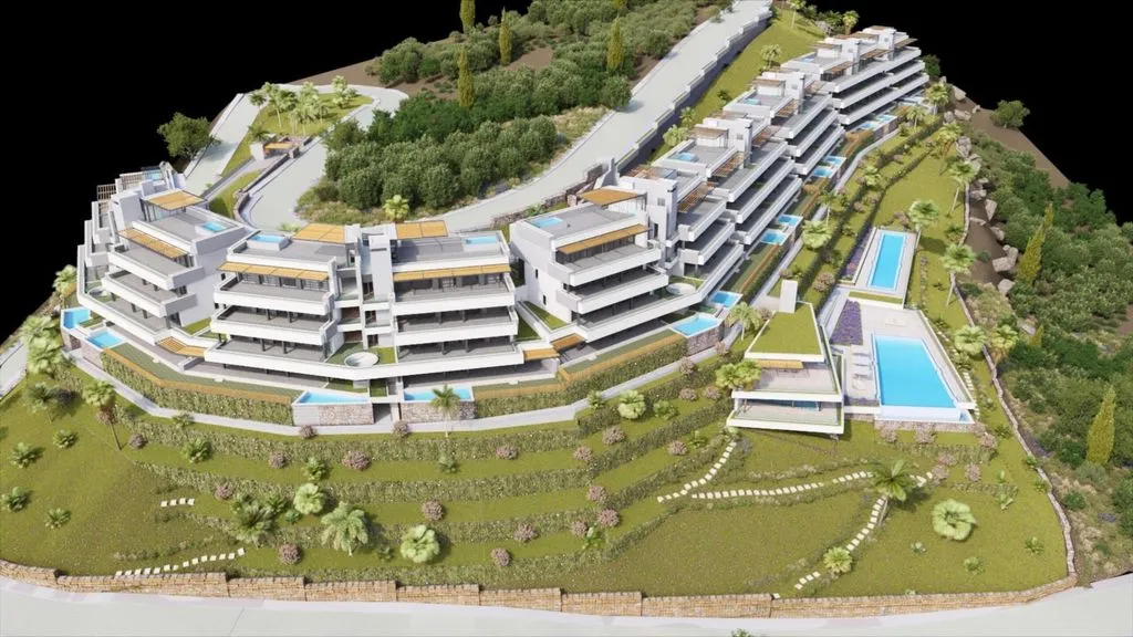 Aerial - Luxury Flat with Sea View in Benahavís