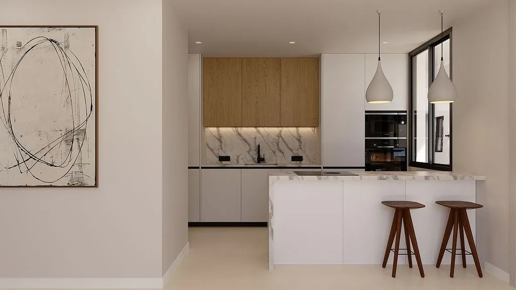 Köök - Apartment with Panoramic Terrace in Playa de Las Américas