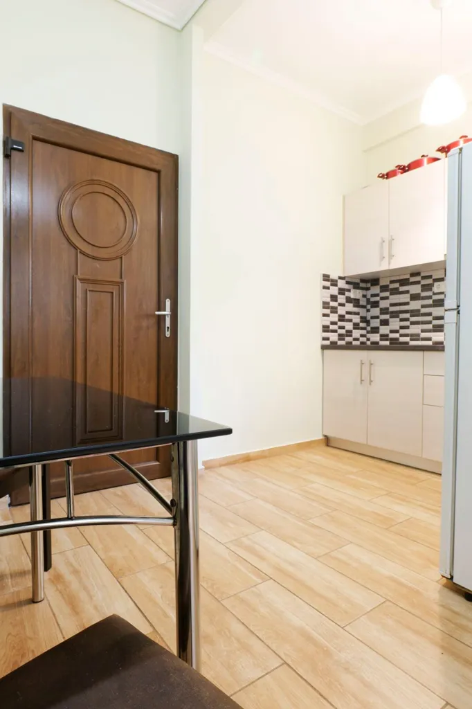 Cuisine - Studio Apartment with Balcony near Metaxourgeio