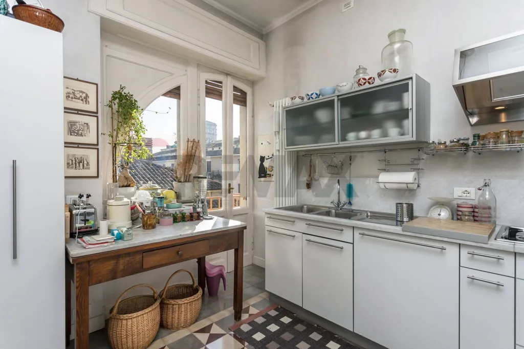 Cucina - Penthouse with Terrace in Bergamo Central