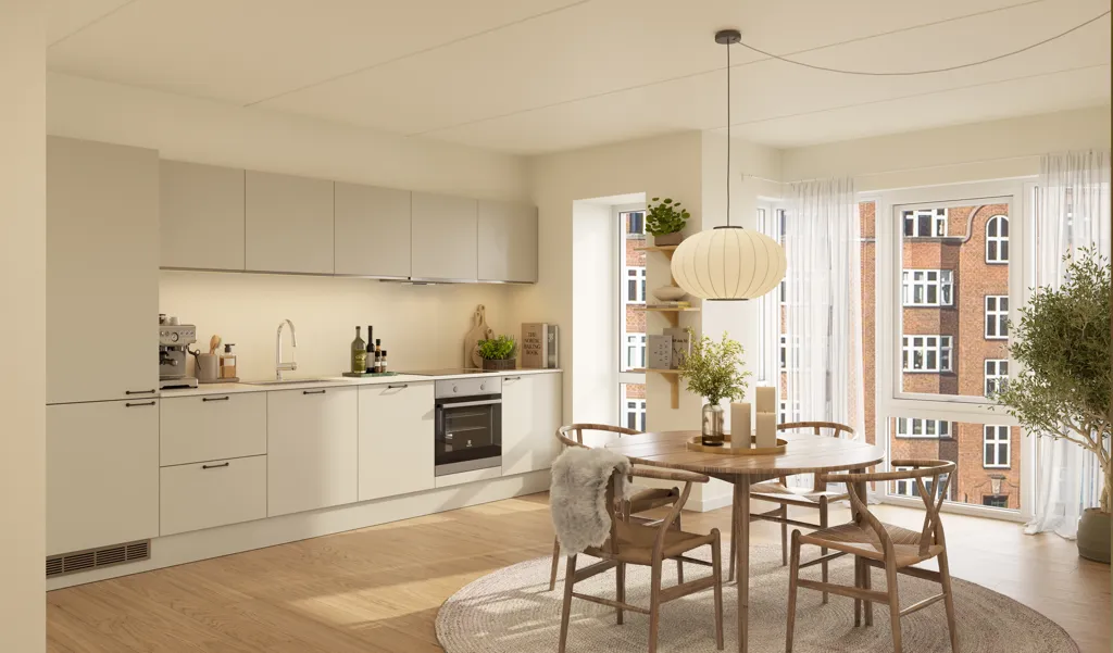 Sala da pranzo - Modern Flat with Large Windows in Copenhagen S