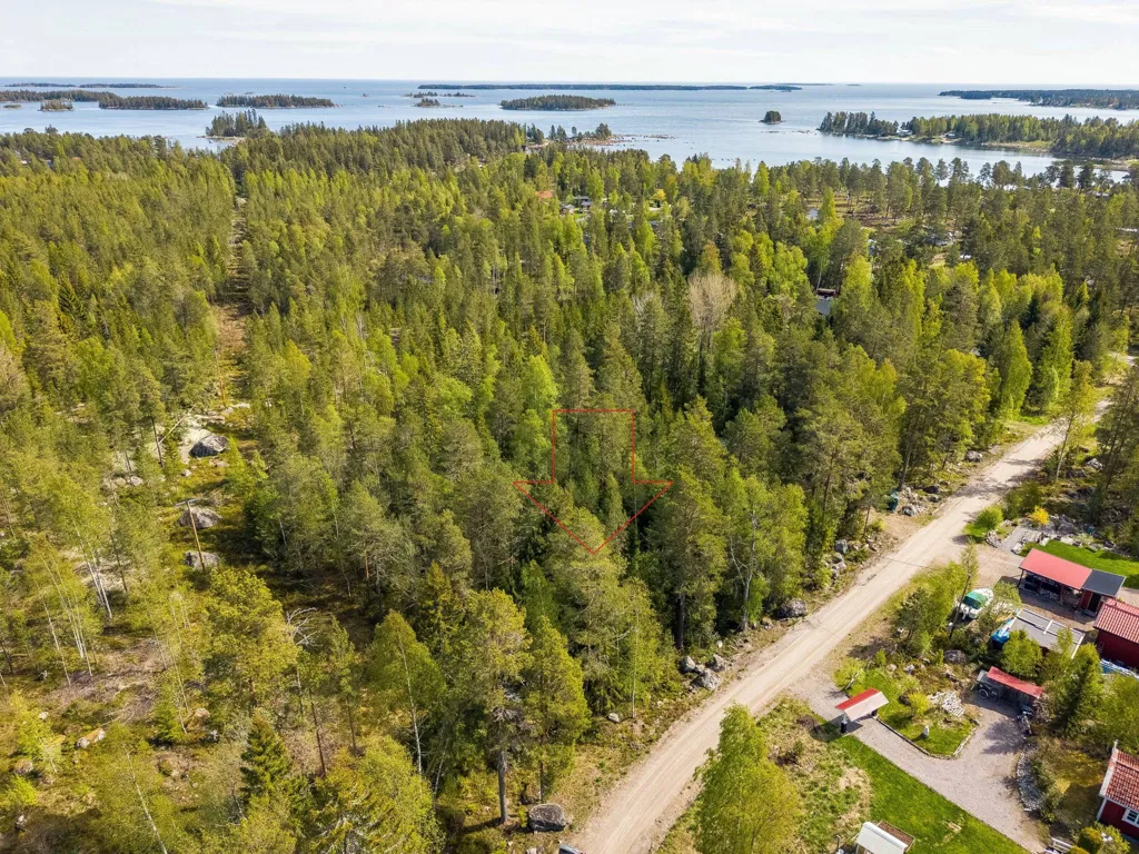 Vue aérienne - Unbuilt Plot with Sea View in Jonskär