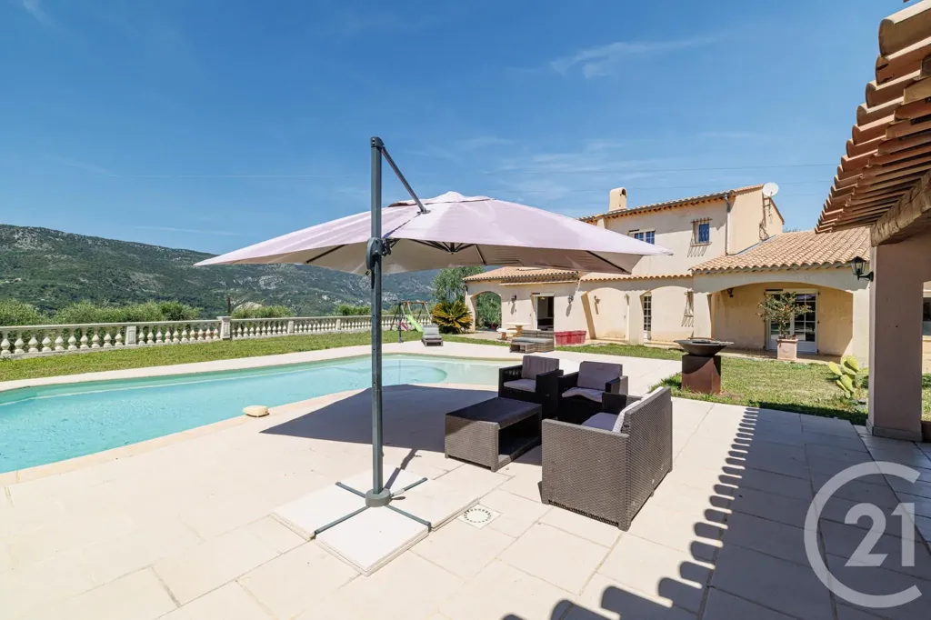 Pool - Provençal Villa with Pool and Panoramic View near Nice