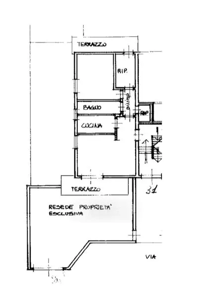 Plan - Apartment with Private Garden in Montecatini-Terme