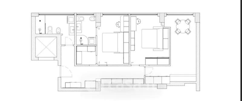 Planimetria - Modernised Apartment with A/C in Rende