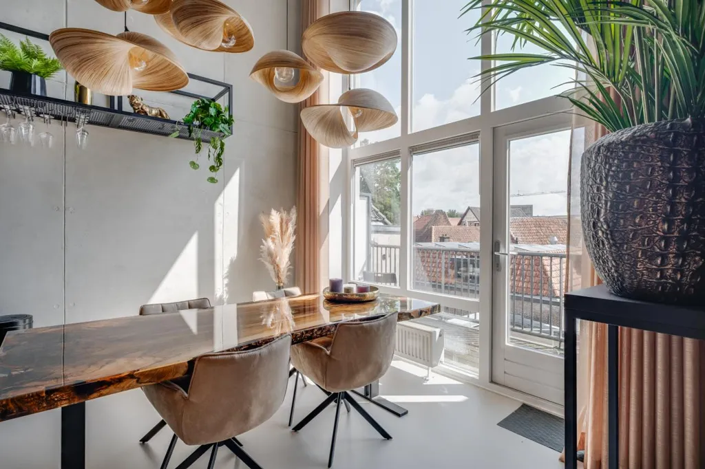Söögituba - Historic Centre Apartment with Brink View in Deventer