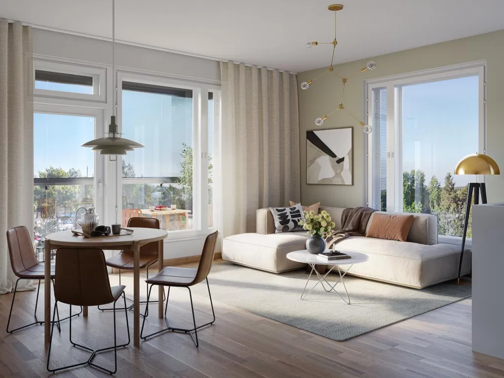 Séjour - Appartement 3 pièces à Helsinki