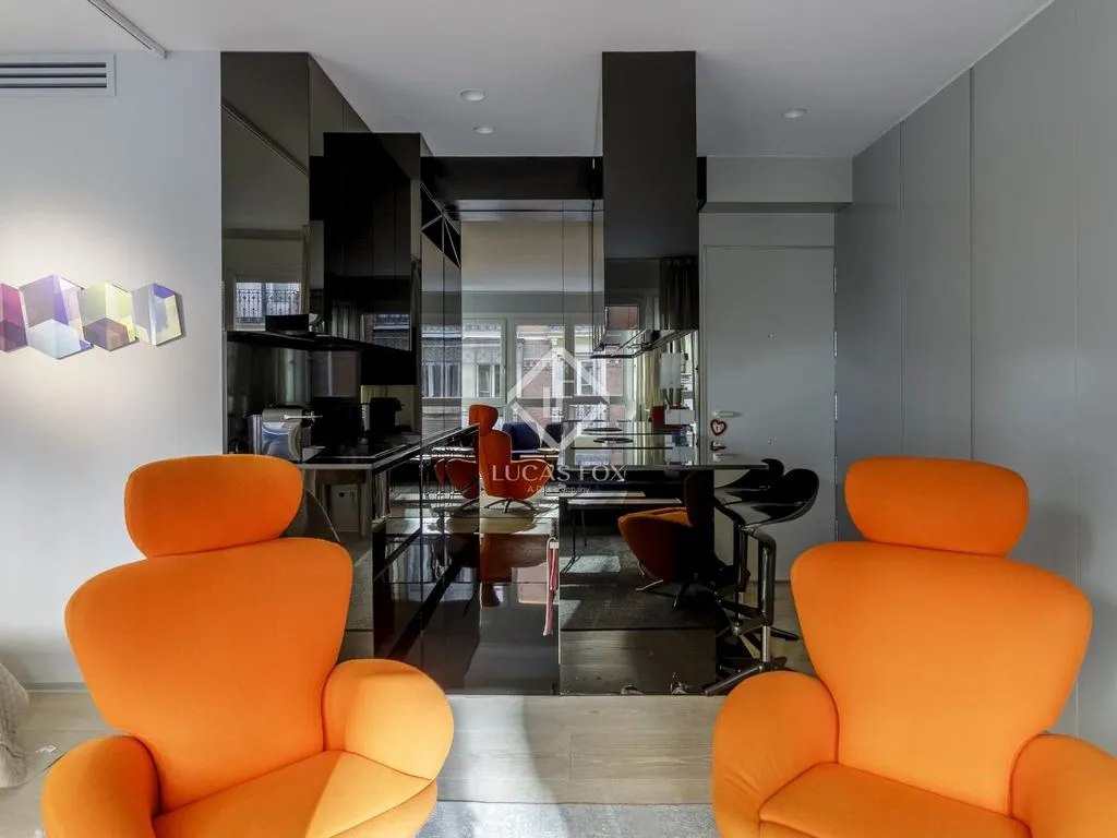 Séjour - Bright 1-Bed Flat in Jerónimos, Madrid