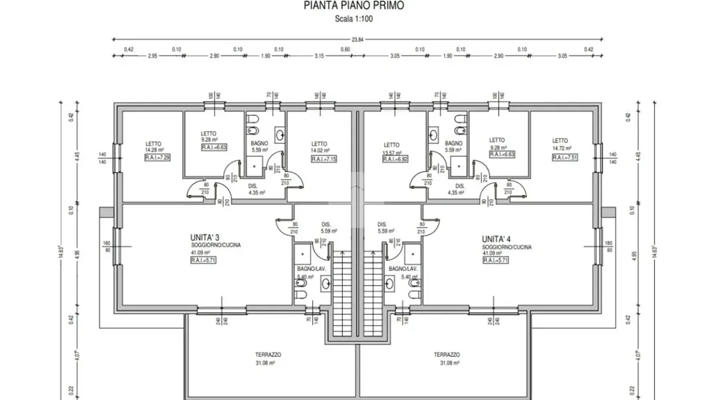 Plan - New Villa with Terrace in Borgo Virgilio