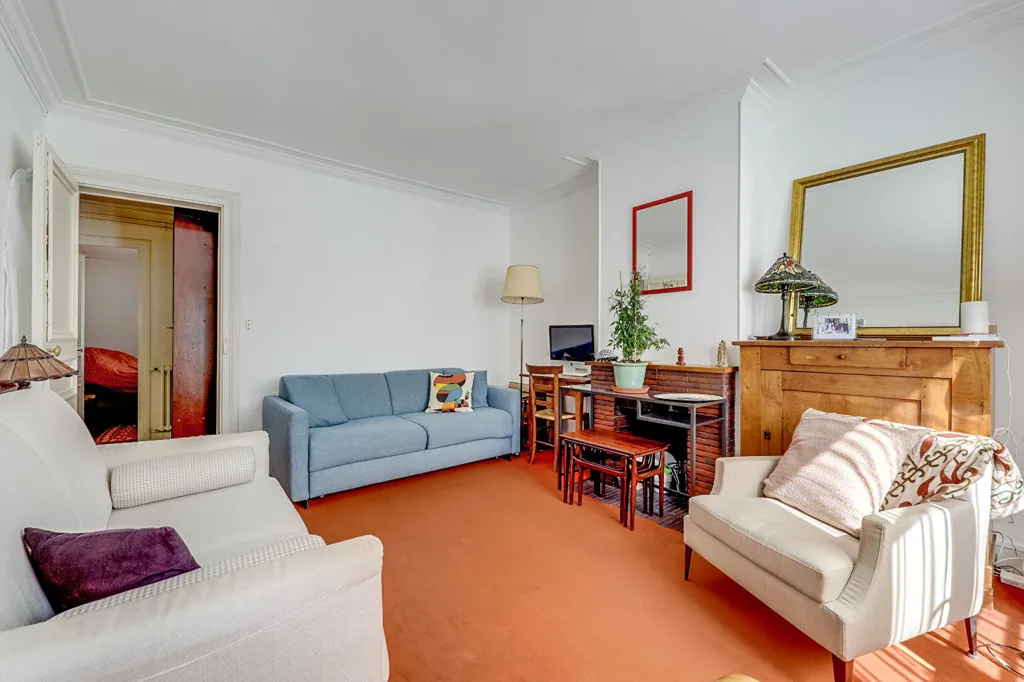 Séjour - Appartement 3 Pièces avec Parc Privé à Paris 14ème