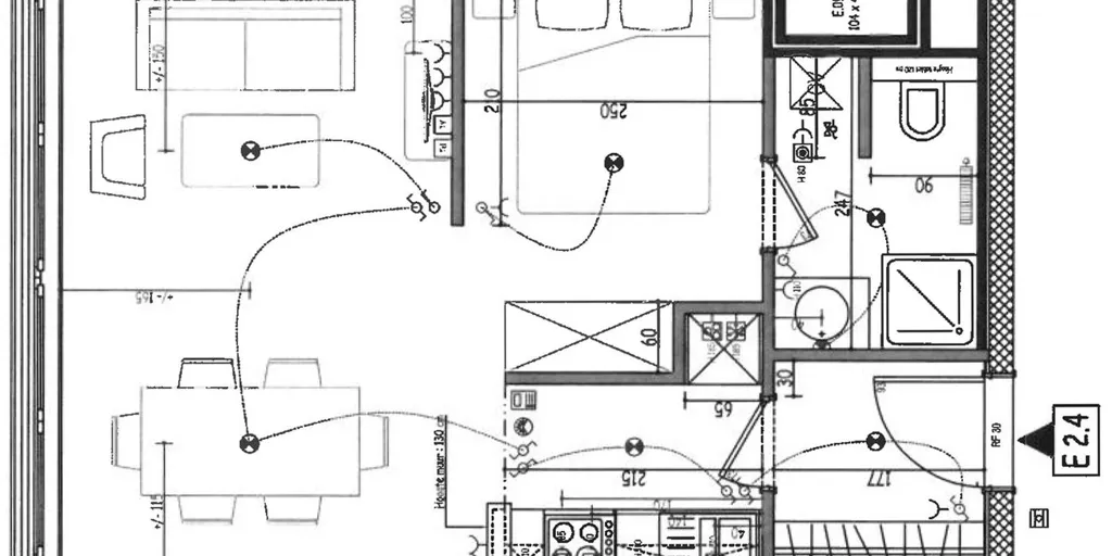 Planimetria - Studio with Lift in Evere