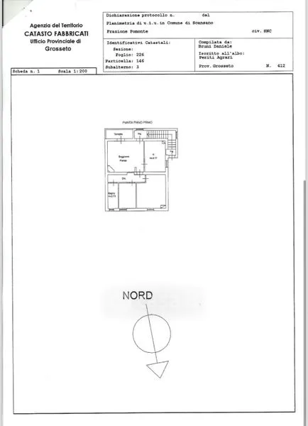 Floor Plan - Rustic Casale with Panoramic Views in Scansano