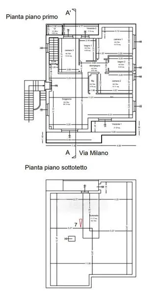 Floor Plan - Villa with Private Garden in Orotelli