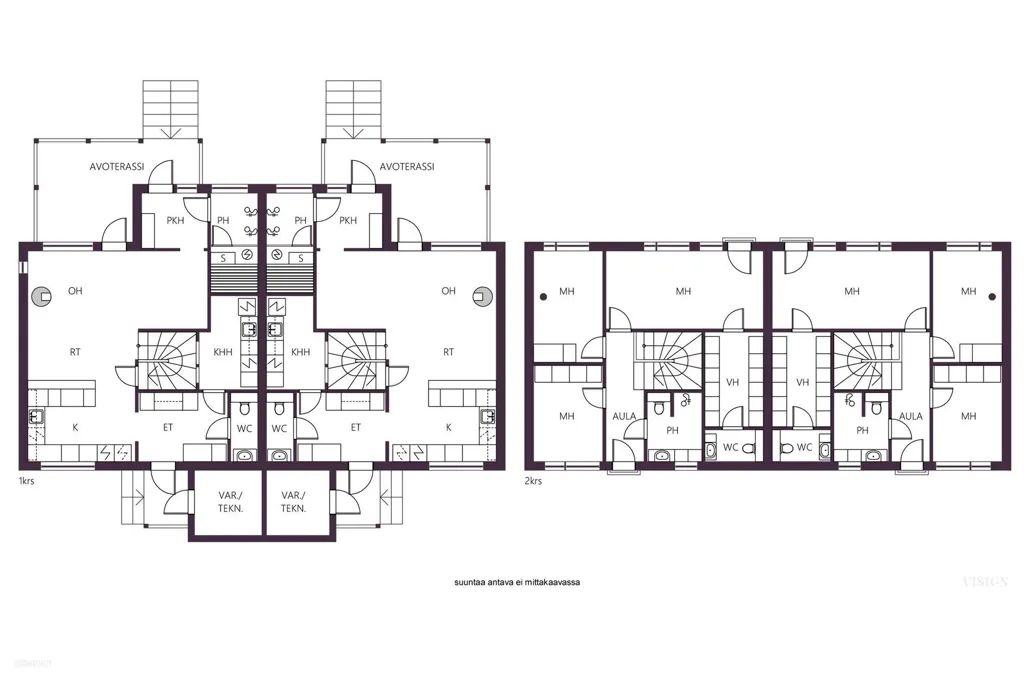 Plan - Modern Parterre Flat with Sauna in Tahmela, Tampere